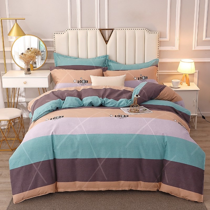 91家纺网 家纺一手货源 找家纺 晶缦 2023新款典雅系全棉活性磨毛多规格单品四件套-被套 曼哈顿