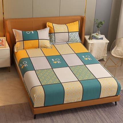 91家纺网 家纺一手货源 找家纺 总-2024新款典雅系全棉活性磨毛多规格单品床笠单件纯棉磨毛床笠单床笠