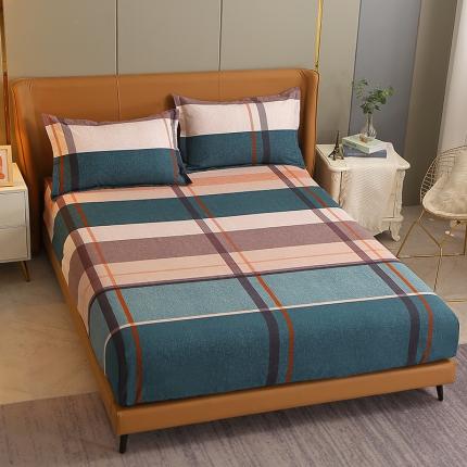 91家纺网 家纺一手货源 找家纺 总-2024新款典雅系全棉活性磨毛多规格单品床笠单件纯棉磨毛床笠单床笠