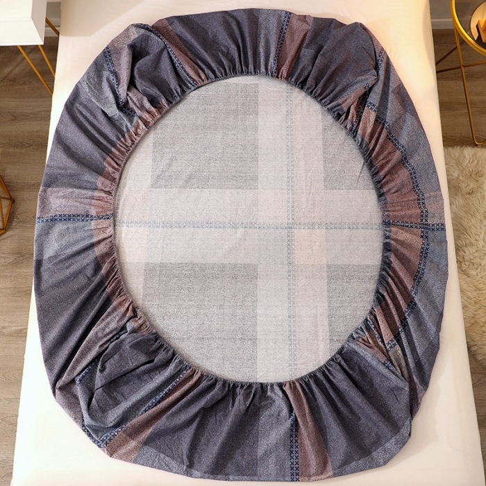 91家纺网 家纺一手货源 找家纺 晶缦家纺 2023新款典雅系全棉活性磨毛多规格单品床笠 布拉格