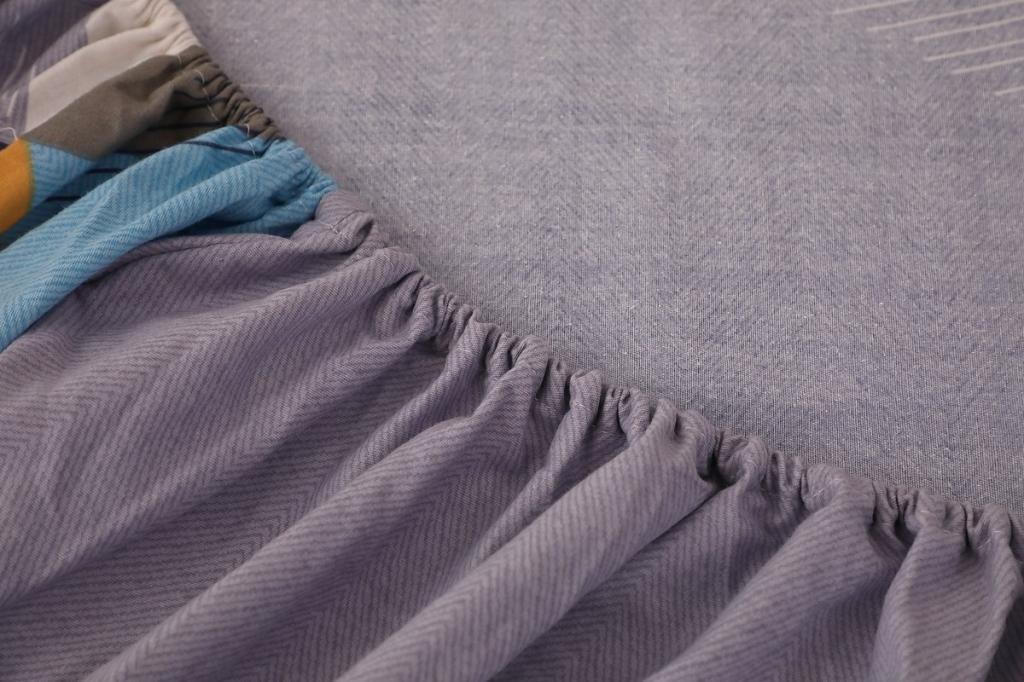 91家纺网 家纺一手货源 找家纺 晶缦家纺 2023新款典雅系全棉活性磨毛多规格单品床笠 创意空间灰