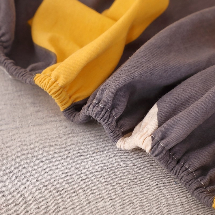 91家纺网 家纺一手货源 找家纺 晶缦家纺 2023新款典雅系全棉活性磨毛多规格单品床笠 几何图形灰