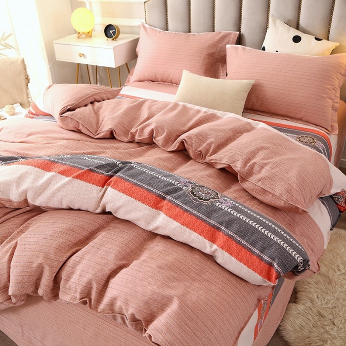 91家纺网 家纺一手货源 找家纺 晶缦 2023新款典雅系全棉活性磨毛多规格单品四件套-被套 雅颂