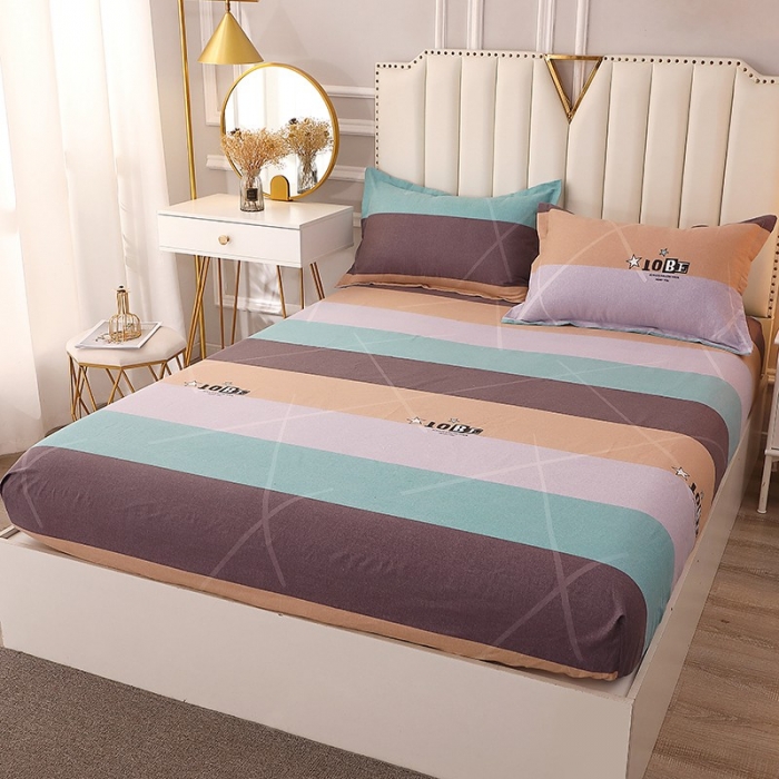 91家纺网 家纺一手货源 找家纺 晶缦家纺 2023新款典雅系全棉活性磨毛多规格单品床笠 曼哈顿