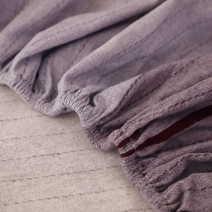 91家纺网 家纺一手货源 找家纺 晶缦家纺 2023新款典雅系全棉活性磨毛多规格单品床笠 漫步时光灰