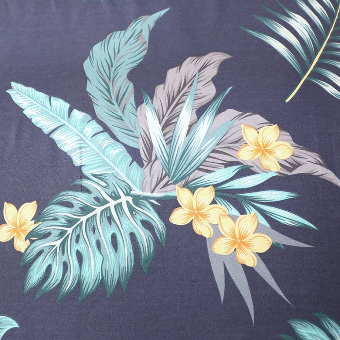 91家纺网 家纺一手货源 找家纺 晶缦家纺 2023新款典雅系全棉活性磨毛多规格单品床笠 热带罗林