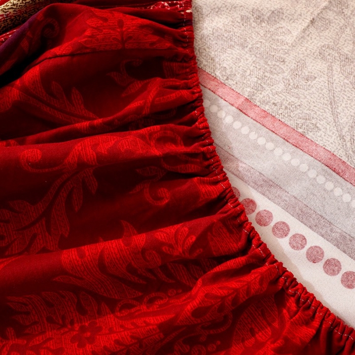 91家纺网 家纺一手货源 找家纺 晶缦家纺 2023新款典雅系全棉活性磨毛多规格单品床笠 唐之韵