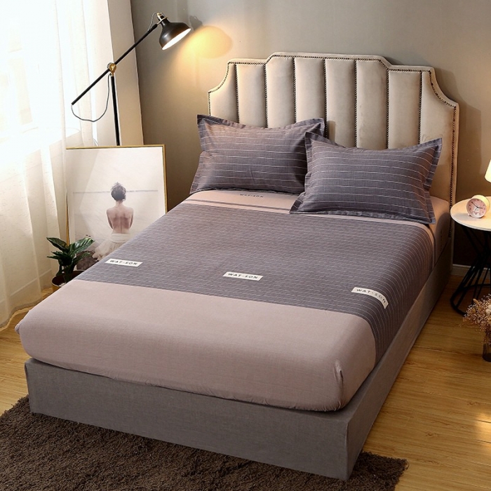 91家纺网 家纺一手货源 找家纺 晶缦家纺 2023新款典雅系全棉活性磨毛多规格单品床笠 沃森