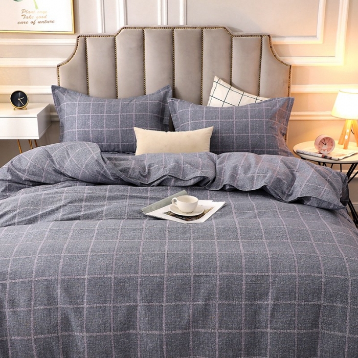 91家纺网 家纺一手货源 找家纺 晶缦 2023新款典雅系全棉活性磨毛多规格单品四件套-被套 艺术格林