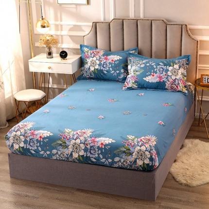 晶缦家纺 2023新款典雅系全棉活性磨毛多规格单品床笠 夜来香