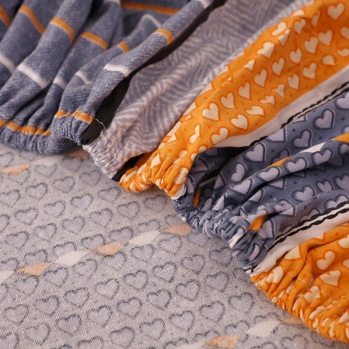 91家纺网 家纺一手货源 找家纺 晶缦家纺 2023新款典雅系全棉活性磨毛多规格单品床笠 一鹿相伴