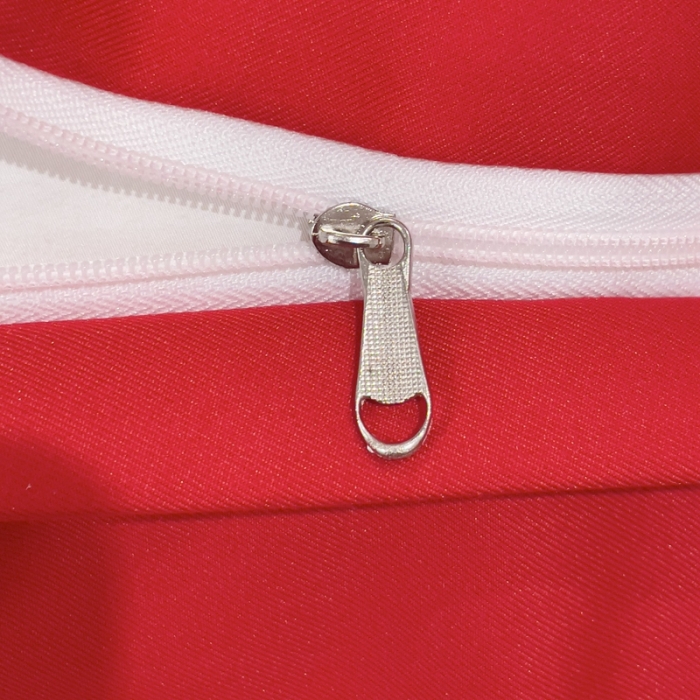 91家纺网 家纺一手货源 找家纺 靓生活 2023新款磨毛双斜四件套大红