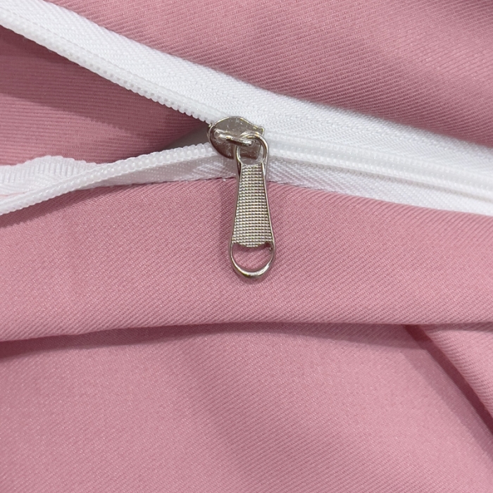 91家纺网 家纺一手货源 找家纺 靓生活 2023新款磨毛双斜四件套豆沙