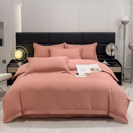 91家纺网 家纺一手货源 找家纺 靓生活 2023新款磨毛双斜四件套玉色