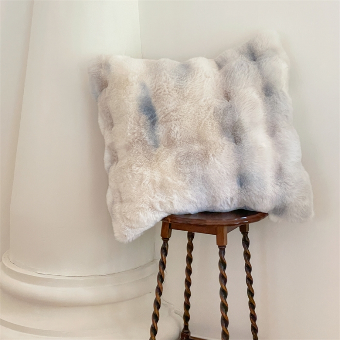 91家纺网 家纺一手货源 找家纺 蓝米卡夫 2024秋冬A类1400g云纹兔毛皮草毯 TSKN云纹-五彩玛瑙