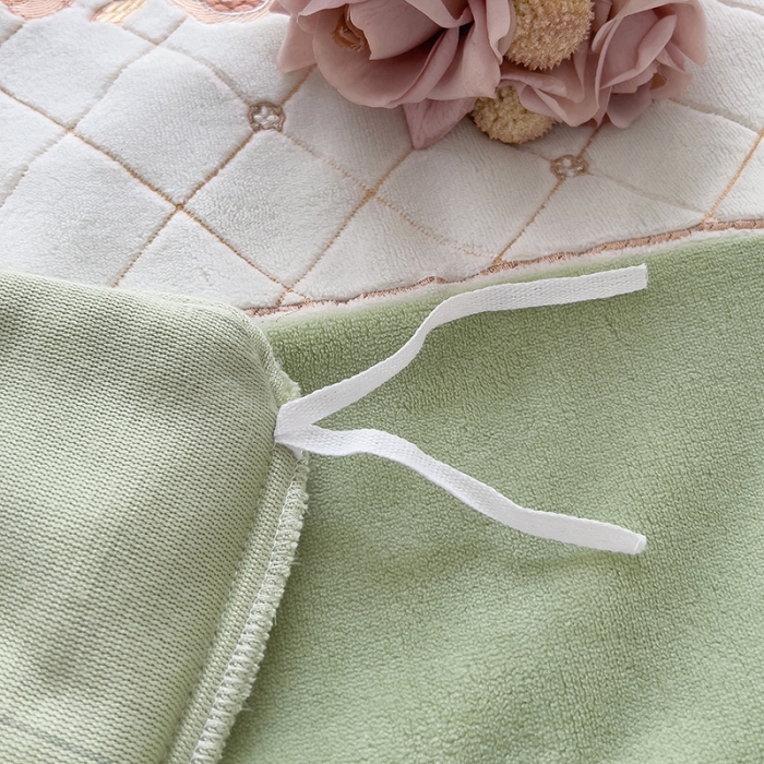 91家纺网 家纺一手货源 找家纺 欧冠 2023秋冬高端刺绣菲曼牛奶绒四件套 菲曼-牛油果绿