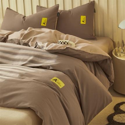 91家纺网 家纺一手货源 找家纺 蓝米卡夫 2024秋冬全棉加厚磨毛A+四件套系列 A+玛咖玉