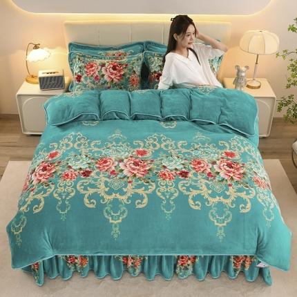 91家纺网 家纺一手货源 找家纺 （总）金柚子 2024新款加厚牛奶绒四件套