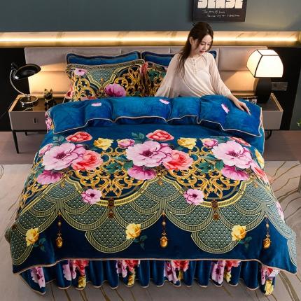 91家纺网 家纺一手货源 找家纺 （总）金柚子 2024新款加厚牛奶绒四件套