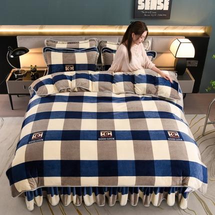 91家纺网 家纺一手货源 找家纺 （总）金柚子 2024新款加厚牛奶绒四件套