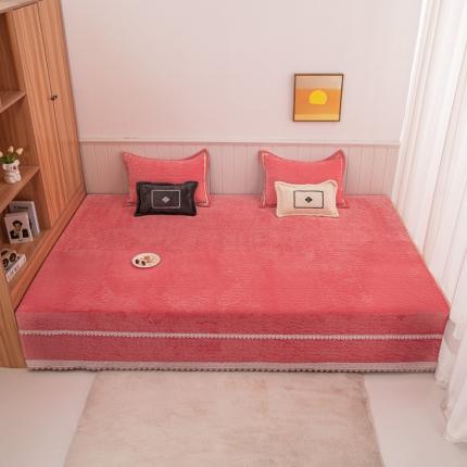 91家纺网 家纺一手货源 找家纺 （总）手艺人 2025新款牛奶绒炕盖榻榻米炕垫素色毛球边K325-K335