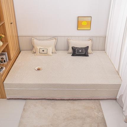 91家纺网 家纺一手货源 找家纺 （总）手艺人 2025新款牛奶绒炕盖榻榻米炕垫素色毛球边K325-K335