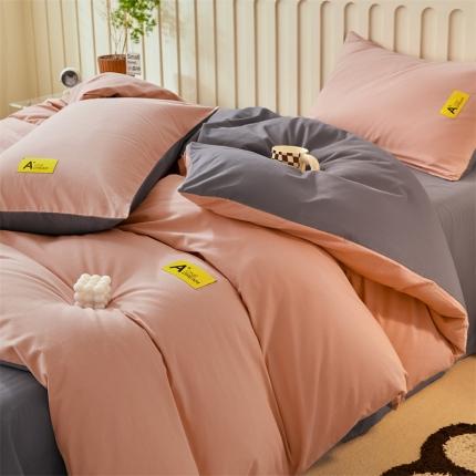 蓝米卡夫 2024秋冬全棉加厚磨毛A+四件套系列 A+玛莎红