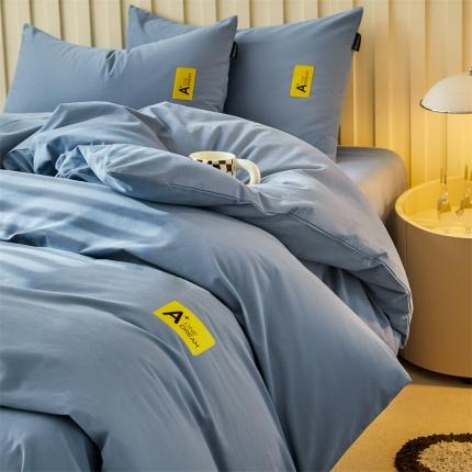 蓝米卡夫 2024秋冬全棉加厚磨毛A+四件套系列 A+宾利蓝