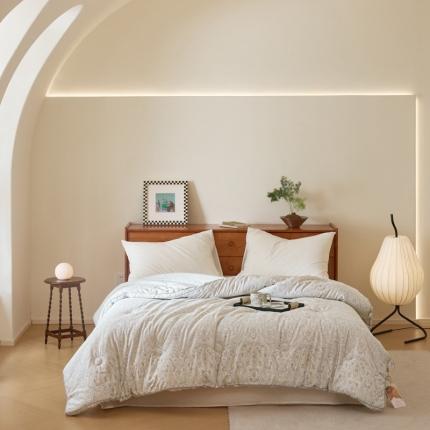 91家纺网 家纺一手货源 找家纺 （总）紫乐 A类纯棉天雪棉印花大豆被春秋被加厚冬被全棉被子被芯