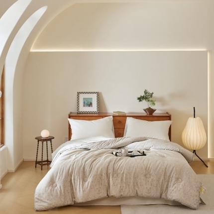 91家纺网 家纺一手货源 找家纺 （总）紫乐 A类纯棉天雪棉印花大豆被春秋被加厚冬被全棉被子被芯