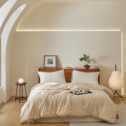 91家纺网 家纺一手货源 找家纺 （总）紫乐 A类纯棉天雪棉印花大豆被春秋被加厚冬被全棉被子被芯