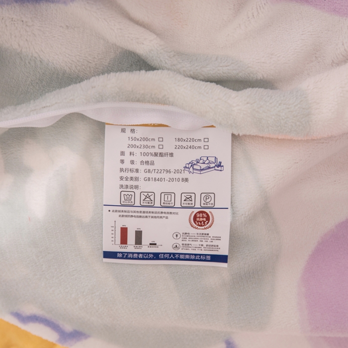 91家纺网 家纺一手货源 找家纺 梓依家纺 2023新款牛奶绒床盖款四件套 爱心兔兔