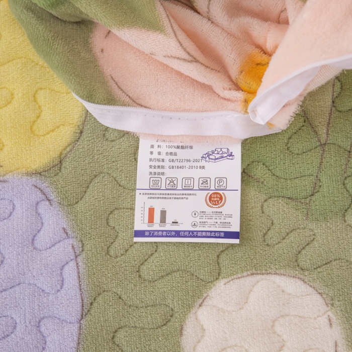 91家纺网 家纺一手货源 找家纺 梓依家纺 2023新款牛奶绒床盖款四件套 繁花入梦