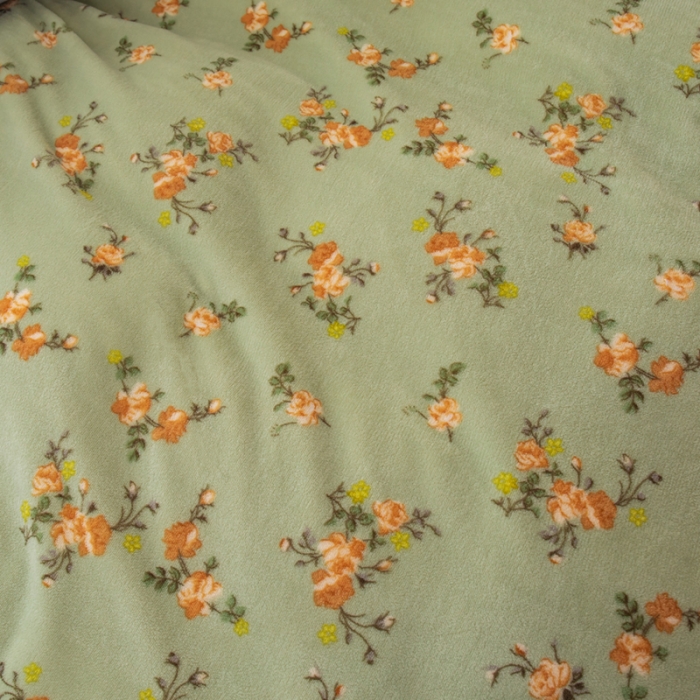 91家纺网 家纺一手货源 找家纺 梓依家纺 2023新款牛奶绒床盖款四件套 芬芳