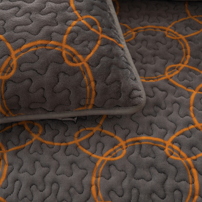 91家纺网 家纺一手货源 找家纺 梓依家纺 2023新款牛奶绒床盖款四件套 格调