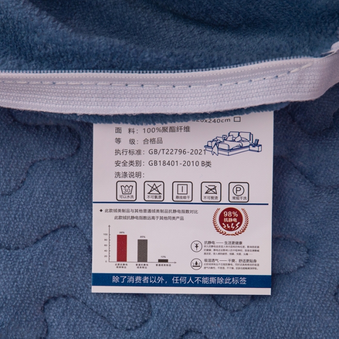 91家纺网 家纺一手货源 找家纺 梓依家纺 2023新款牛奶绒床盖款四件套 静待花开