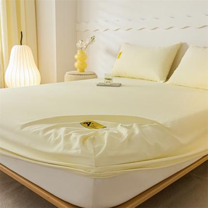 91家纺网 家纺一手货源 找家纺 蓝米卡夫 2024秋冬全棉加厚磨毛A+单床笠三件套 A+奶昔黄CL