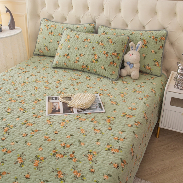 91家纺网 家纺一手货源 找家纺 梓依家纺 2023新款牛奶绒单床盖 芬芳