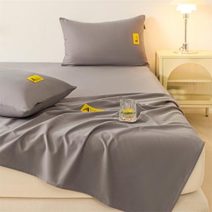 91家纺网 家纺一手货源 找家纺 蓝米卡夫 2024秋冬全棉加厚磨毛A+单床单三件套 A+爵士灰CD