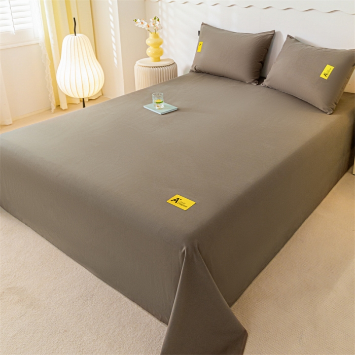 91家纺网 家纺一手货源 找家纺 蓝米卡夫 2024秋冬全棉加厚磨毛A+单床单三件套 A+玛咖CD