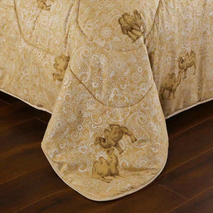 91家纺网 家纺一手货源 找家纺 （总）承柔 驼绒被石墨烯珠光浆驼毛被加厚冬被春秋被学生被芯礼品直播爆款