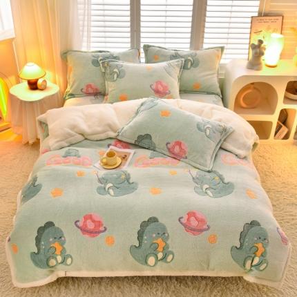 91家纺网 家纺一手货源 找家纺 （总）同田家纺 2023年新款雪花绒&amp;羊羔绒四件套