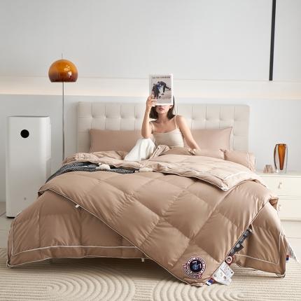 91家纺网 家纺一手货源 找家纺 新款95%优质白鹅绒全棉羽绒被子母被