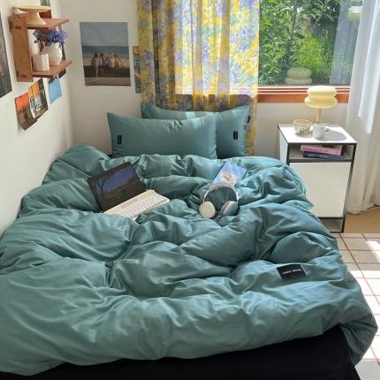 91家纺网 家纺一手货源 找家纺 （总）佰亿莱 2024新款全棉无印风水洗棉学生宿舍三件套四件套