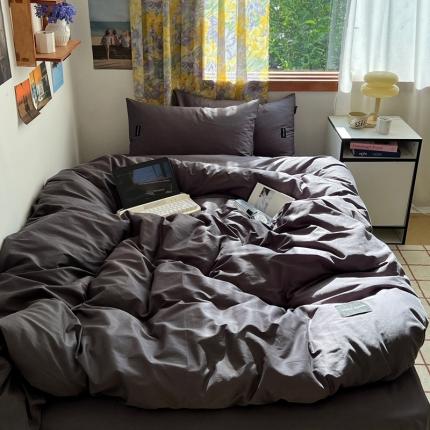 91家纺网 家纺一手货源 找家纺 （总）佰亿莱 2024新款全棉无印风水洗棉学生宿舍三件套四件套