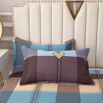 91家纺网 家纺一手货源 找家纺 总-2024新款典雅系全棉活性磨毛单品枕套单件 纯棉磨毛枕套加厚单枕套