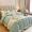 91家纺网 家纺一手货源 找家纺 欧冠 2023秋冬保暖60S全棉刺绣拼接菲曼系列四件套 菲曼-薄荷绿