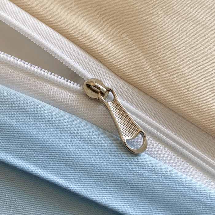 91家纺网 家纺一手货源 找家纺 欧冠 2023秋冬保暖60S全棉刺绣拼接菲曼系列四件套 菲曼-纯净蓝