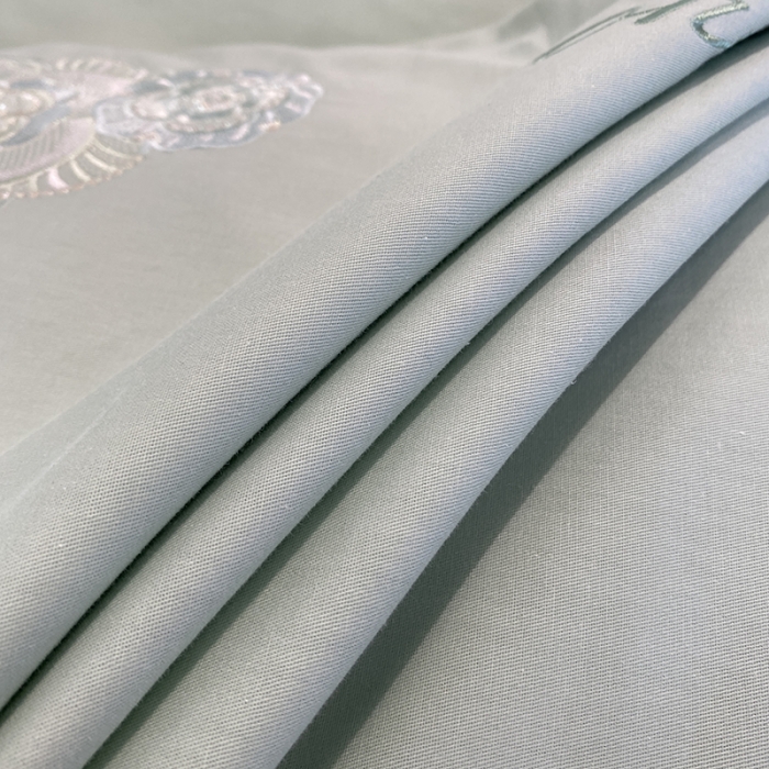 91家纺网 家纺一手货源 找家纺 欧冠 2023新款秋冬保暖60S全棉蕾丝刺绣丽丽贝尔系列四件套 青柠抹茶