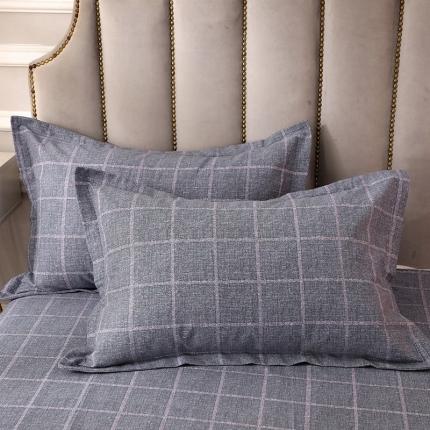 晶缦  2023新款典雅系全棉活性磨毛多规格单品四件套-枕套 艺术格林